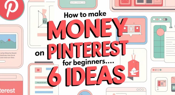 How to Make Money on Pinterest for Beginners... 6 Ideas