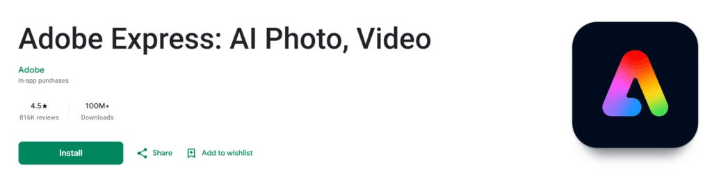 Adobe Express templates social media
